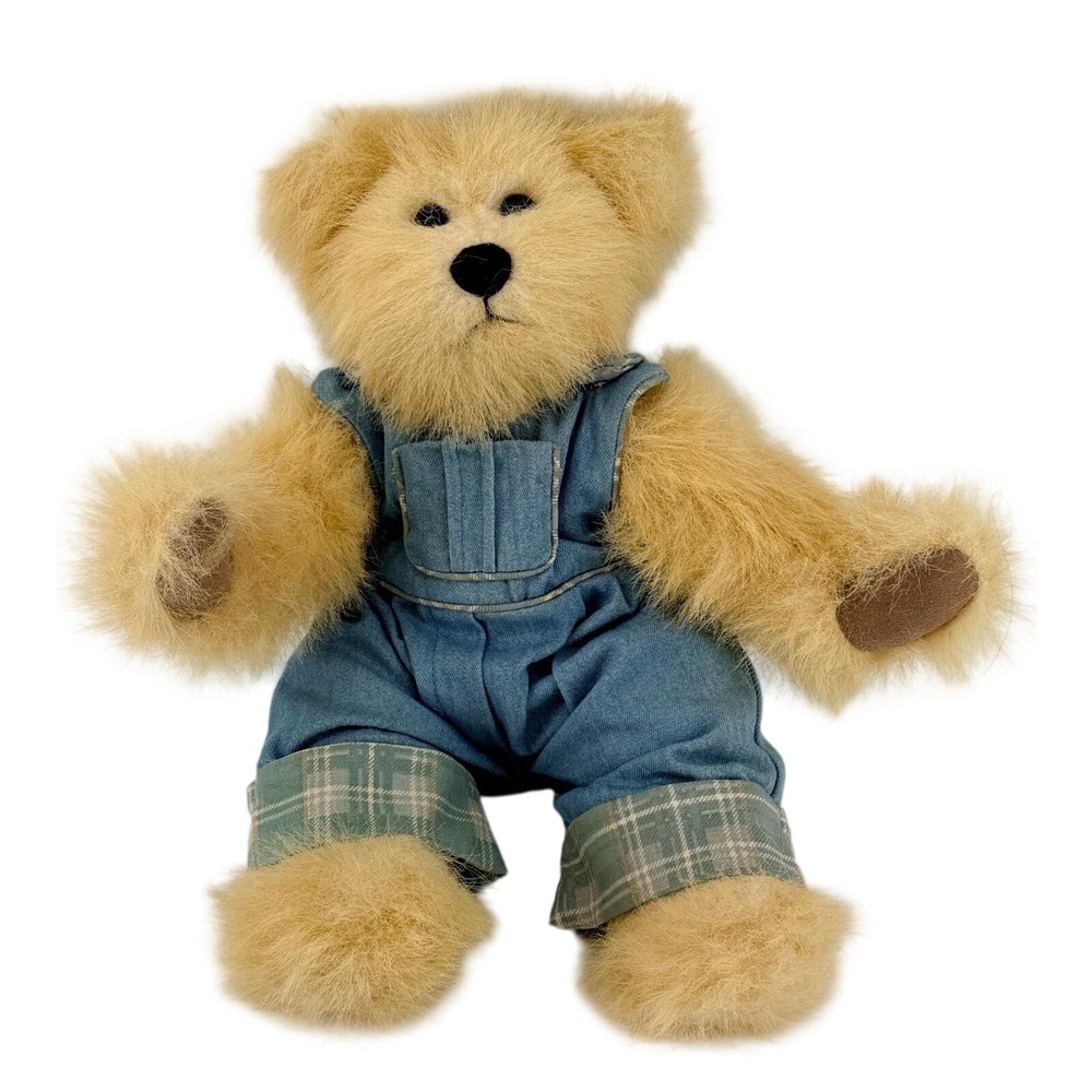 Ashton Drake Teddy Bear Plush 1998 Signed Gallery‎ Bear Overalls Vintage